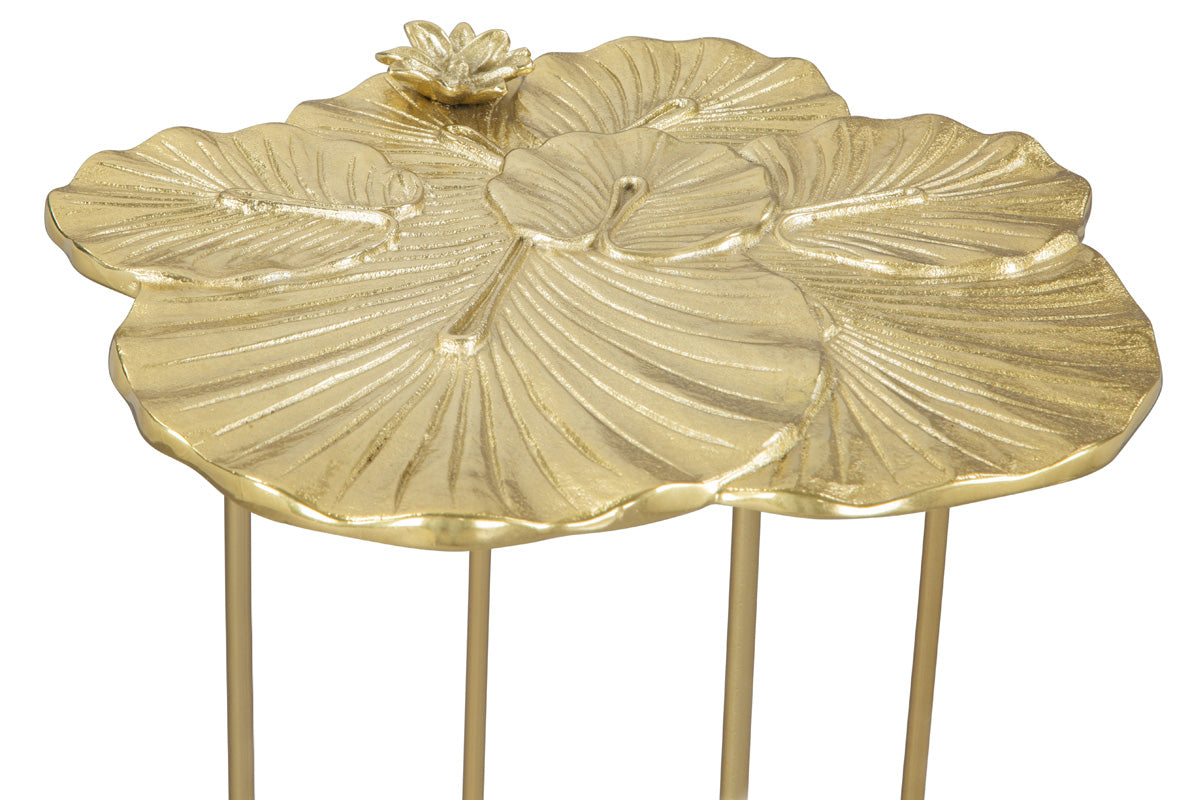 ZUO - Lotus Side Table in Gold
