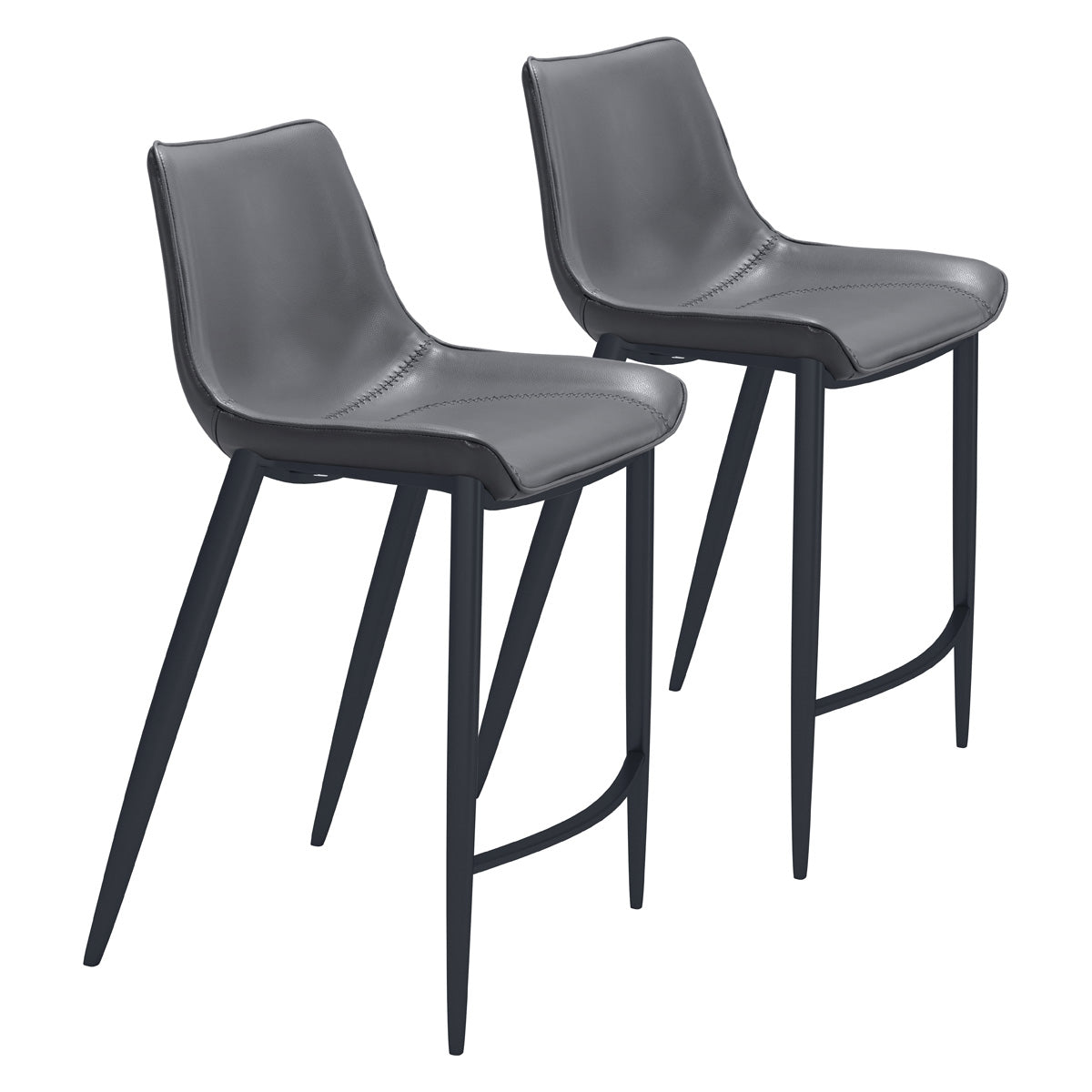 ZUO - Magnus Counter Chair in Dark Gray/Black