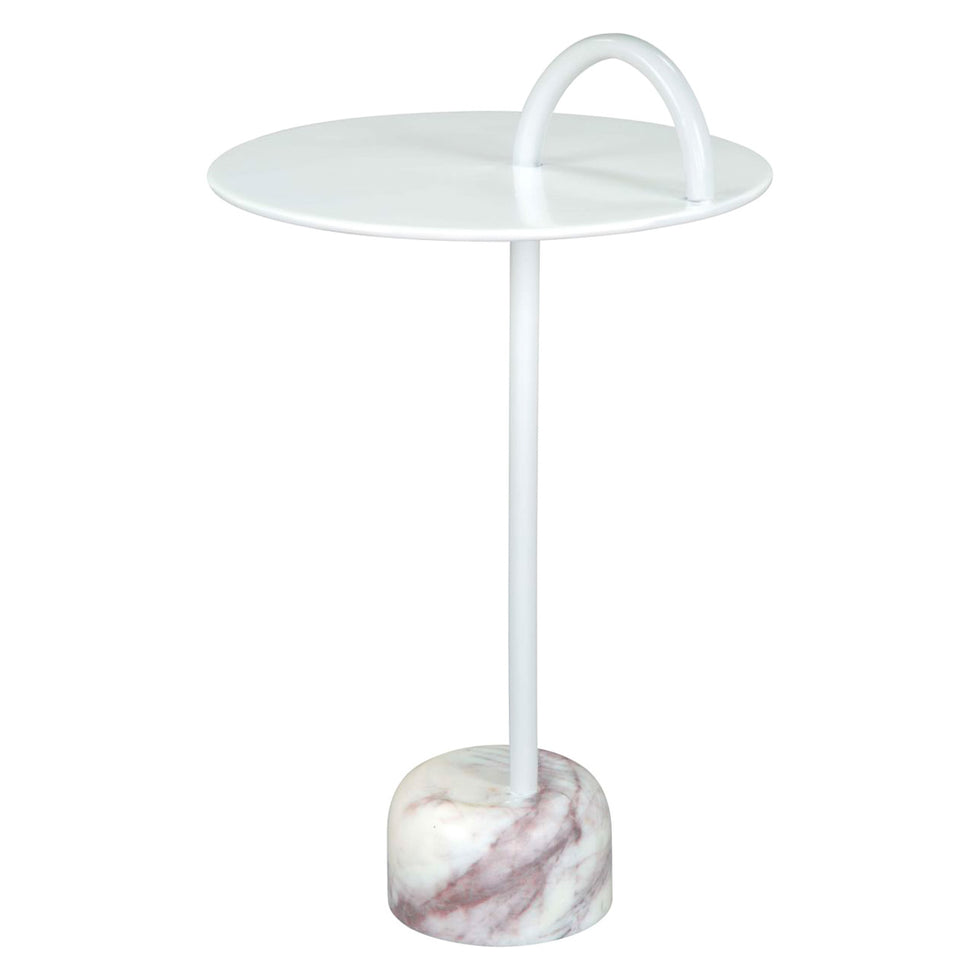 ZUO - Will Side Table in White, 25"H