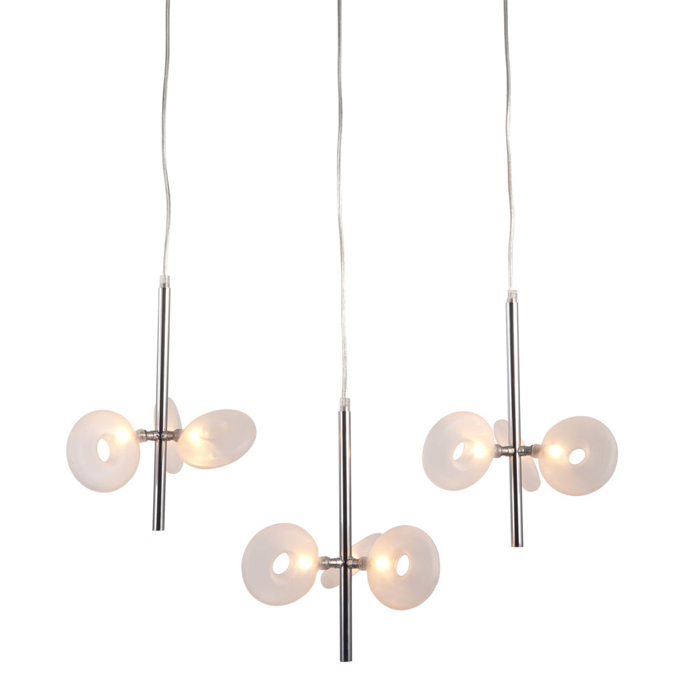 ZUO - Hale Ceiling Lamp in Clear