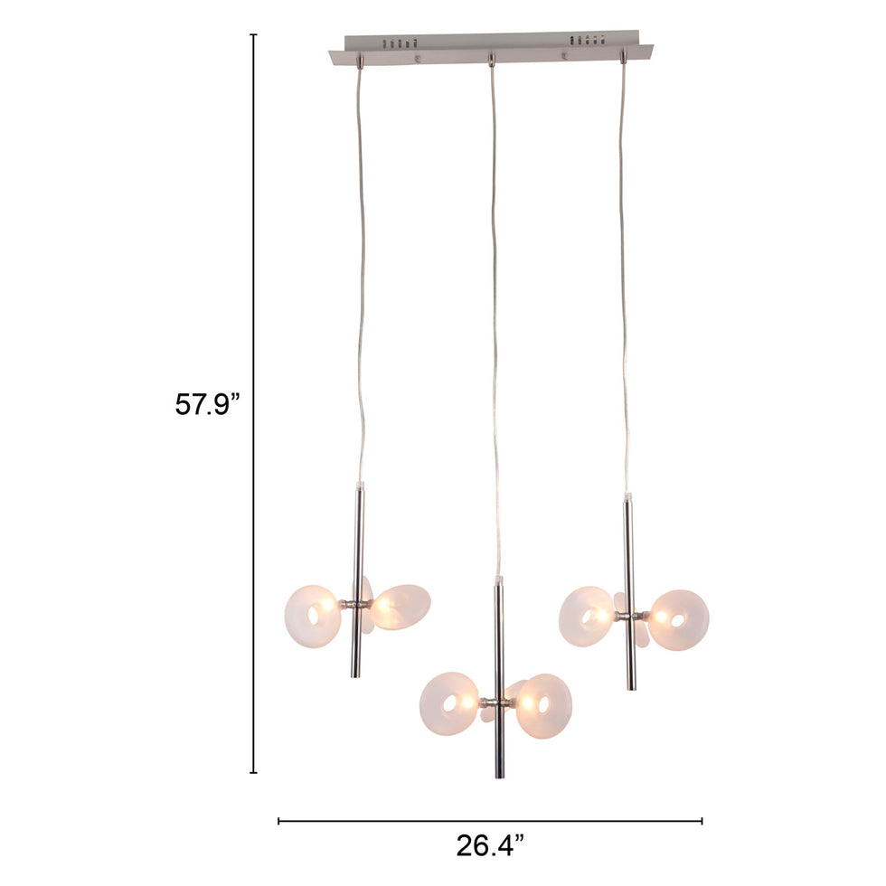 ZUO - Hale Ceiling Lamp in Clear