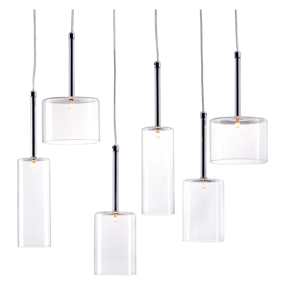 ZUO - Hale Ceiling Lamp in Clear