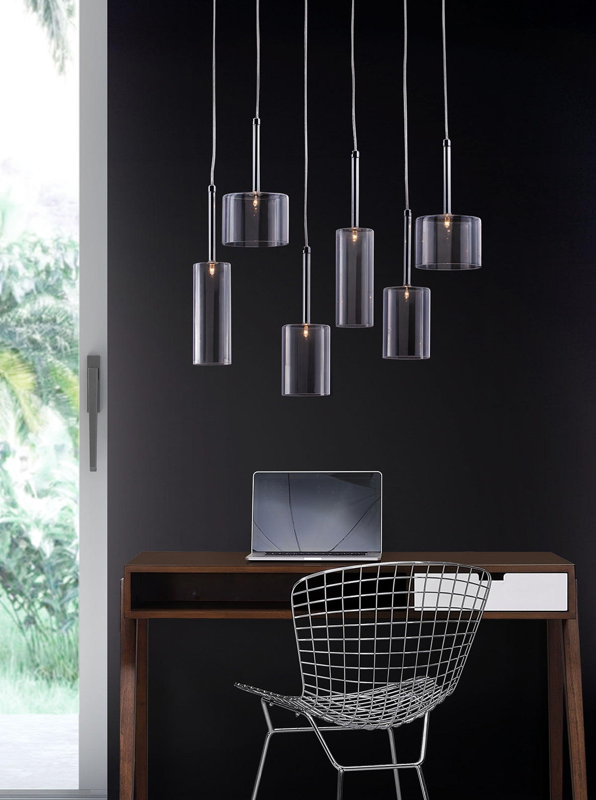 ZUO - Hale Ceiling Lamp in Clear