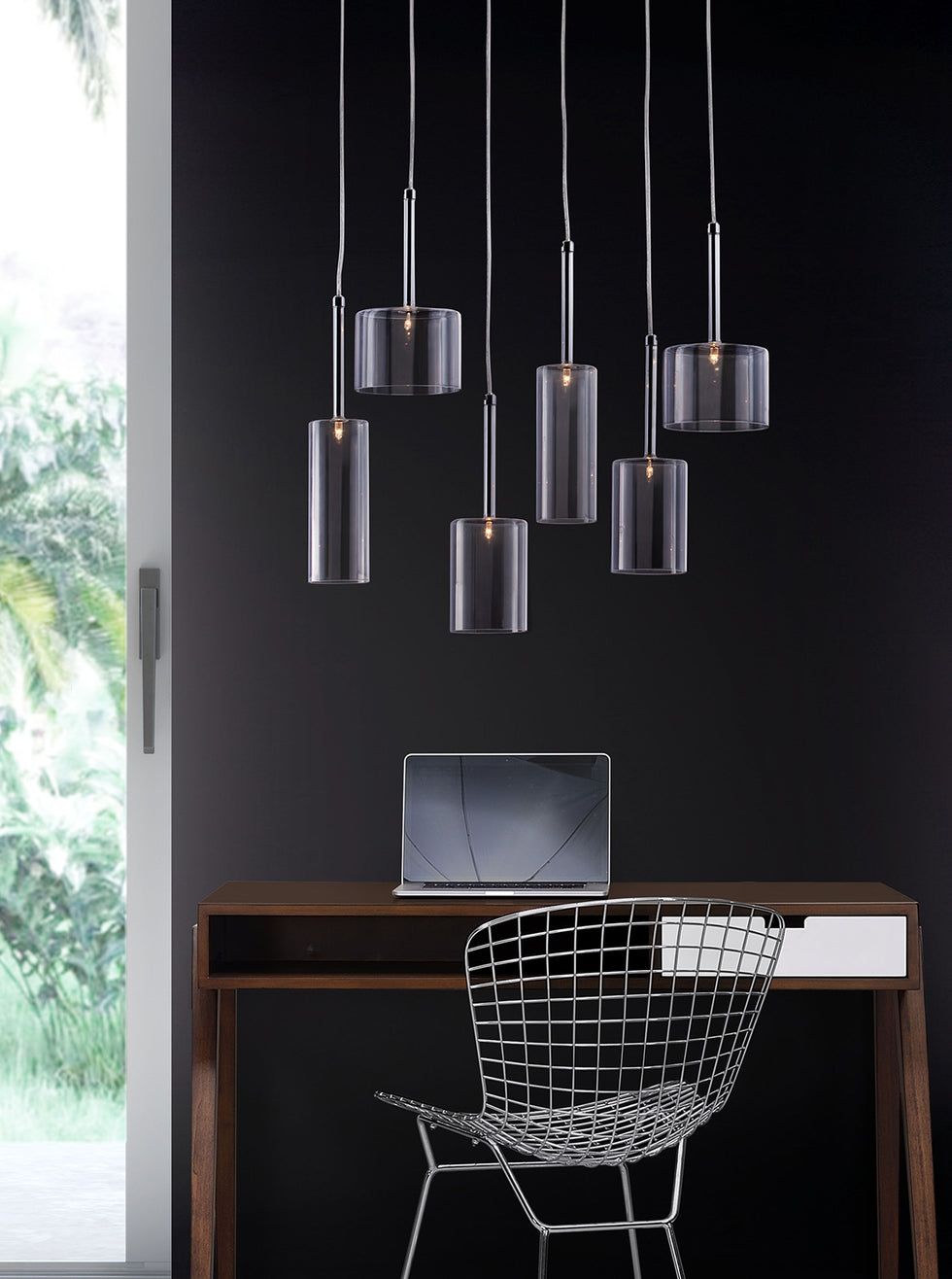 ZUO - Hale Ceiling Lamp in Clear