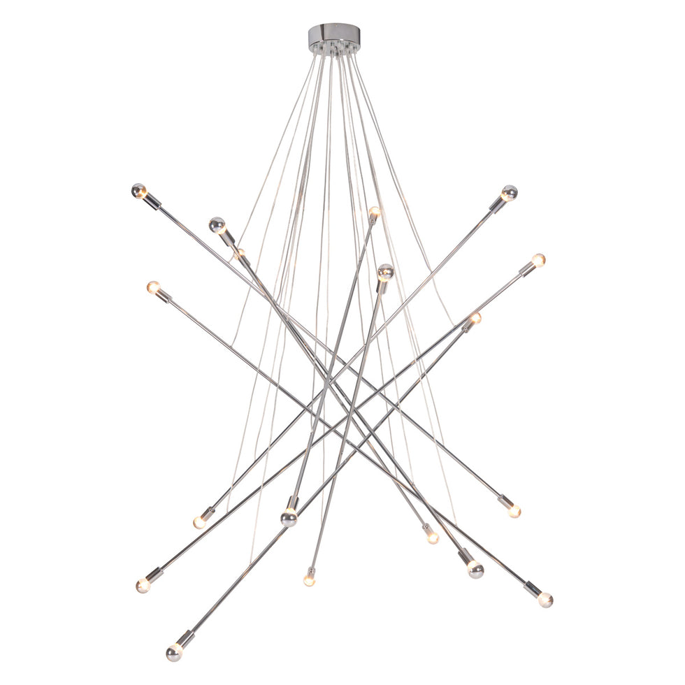ZUO - Belief Ceiling Lamp in Chrome