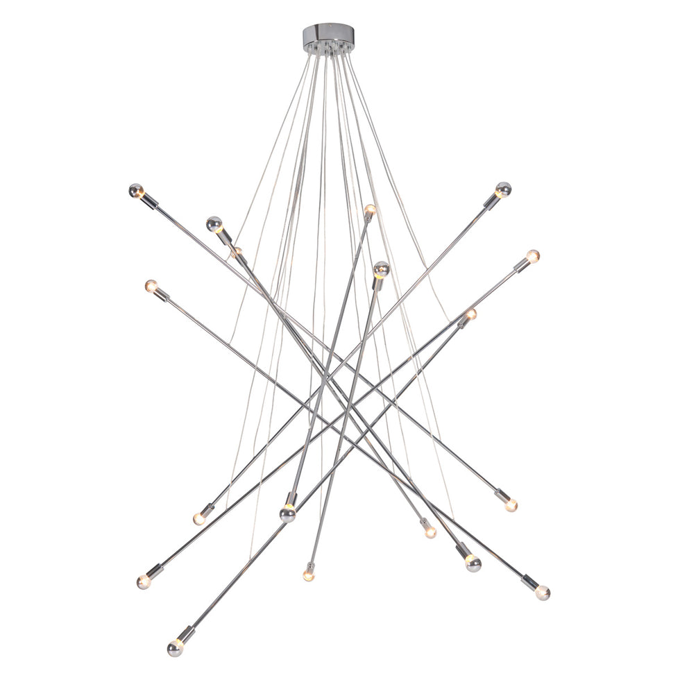 ZUO - Belief Ceiling Lamp in Chrome