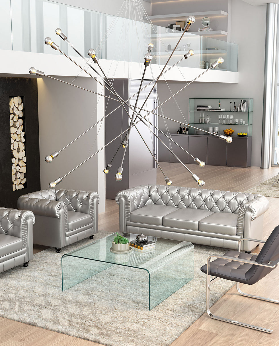 ZUO - Belief Ceiling Lamp in Chrome