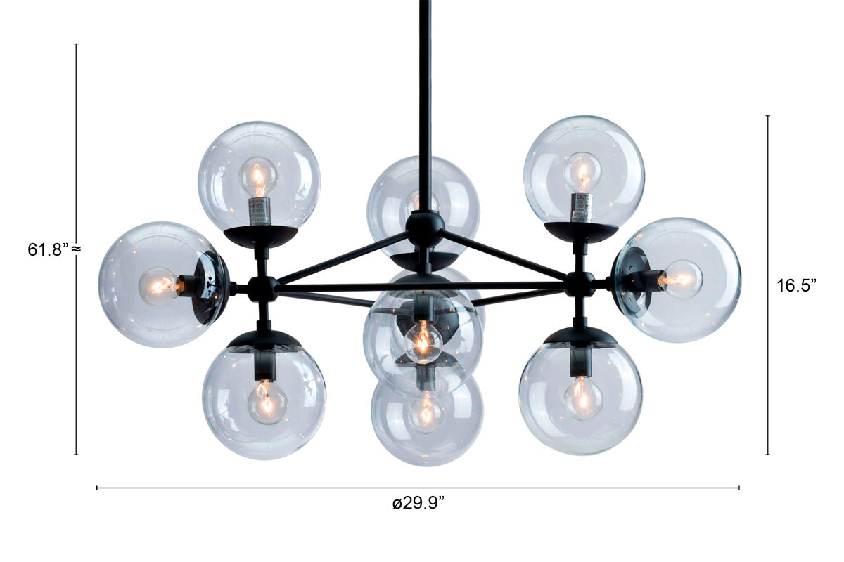 ZUO - Belfast Ceiling Lamp in Black