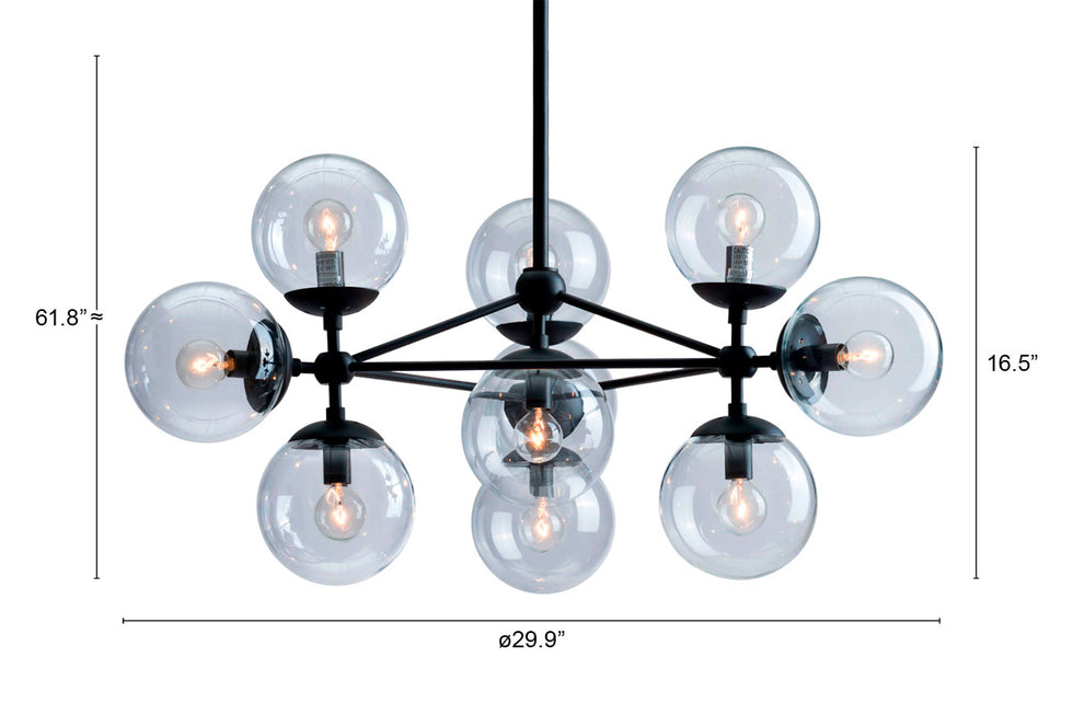 ZUO - Belfast Ceiling Lamp in Black