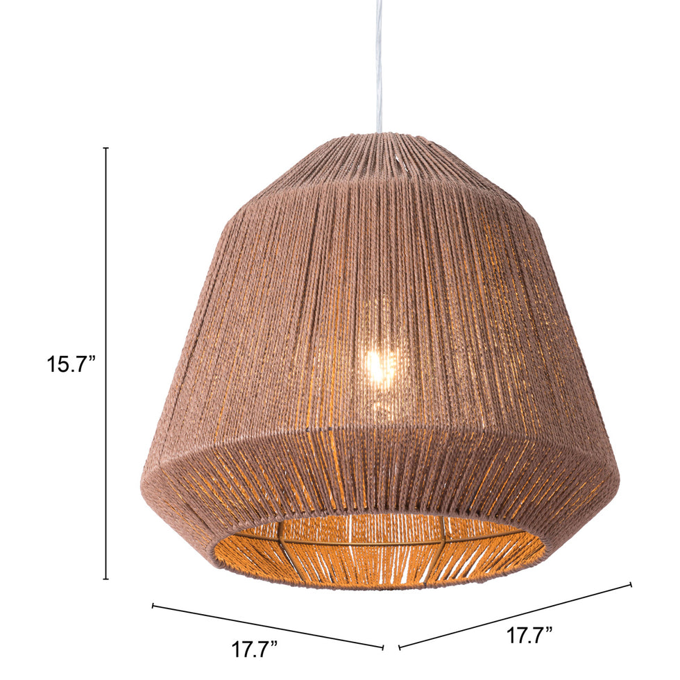 ZUO - Impala Ceiling Lamp in Brown
