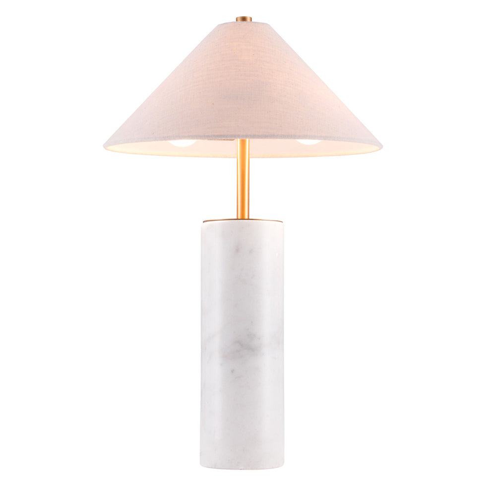 ZUO - Ciara Table Lamp in Beige/White