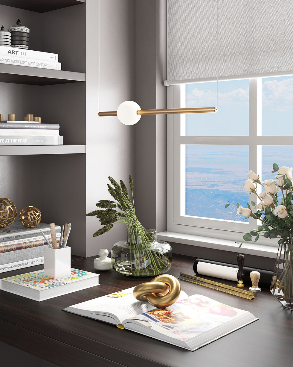 ZUO - Adeo Ceiling Lamp in Brass