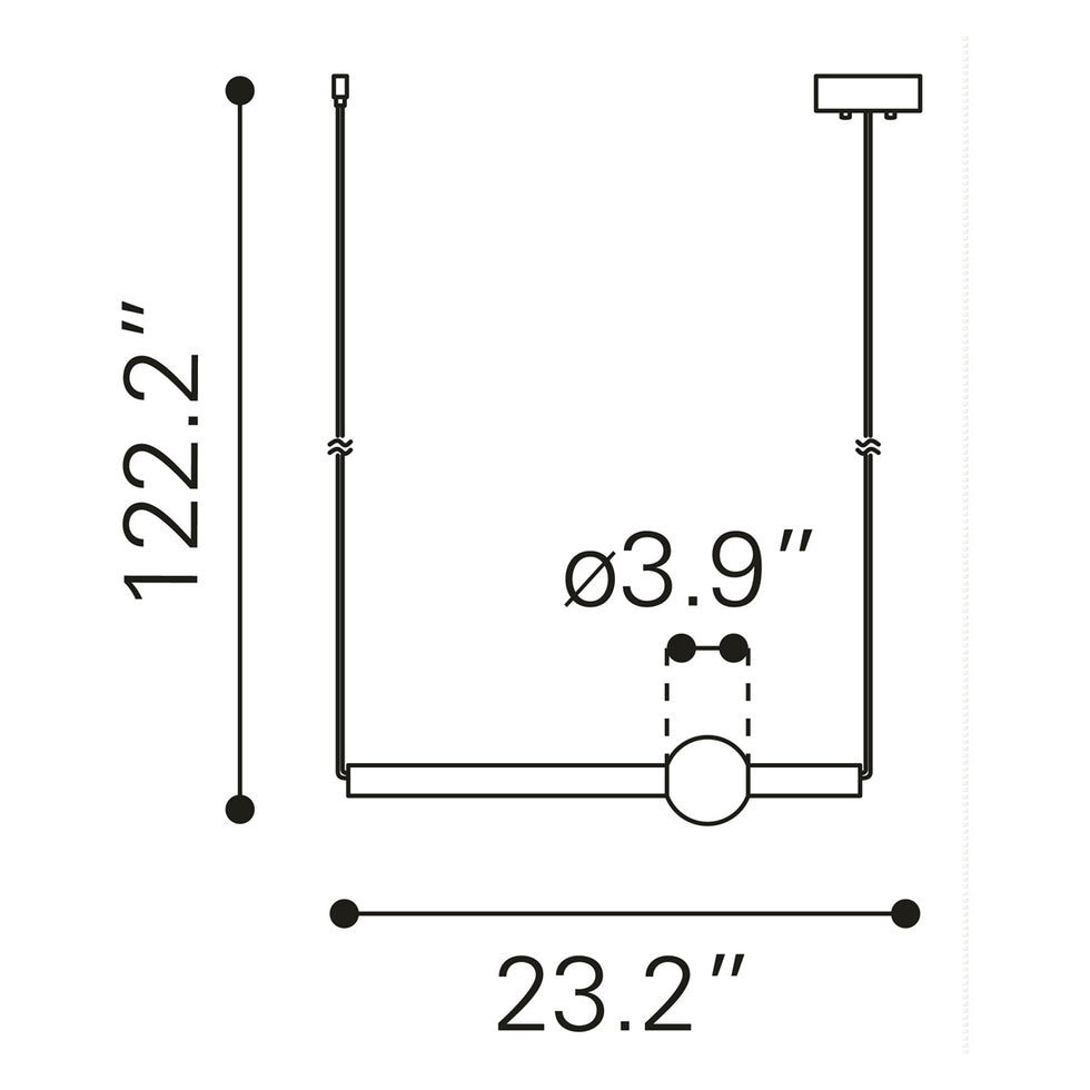 ZUO - Adeo Ceiling Lamp in Brass