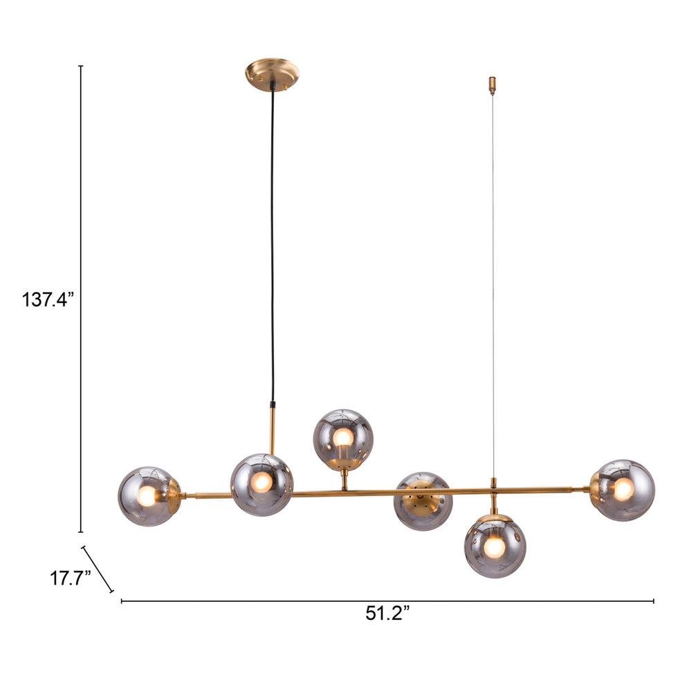 ZUO - Gisela Ceiling Lamp in Brass