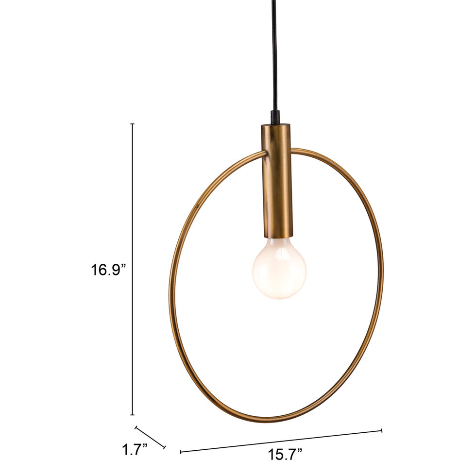 ZUO - Irenza Ceiling Lamp in Brass