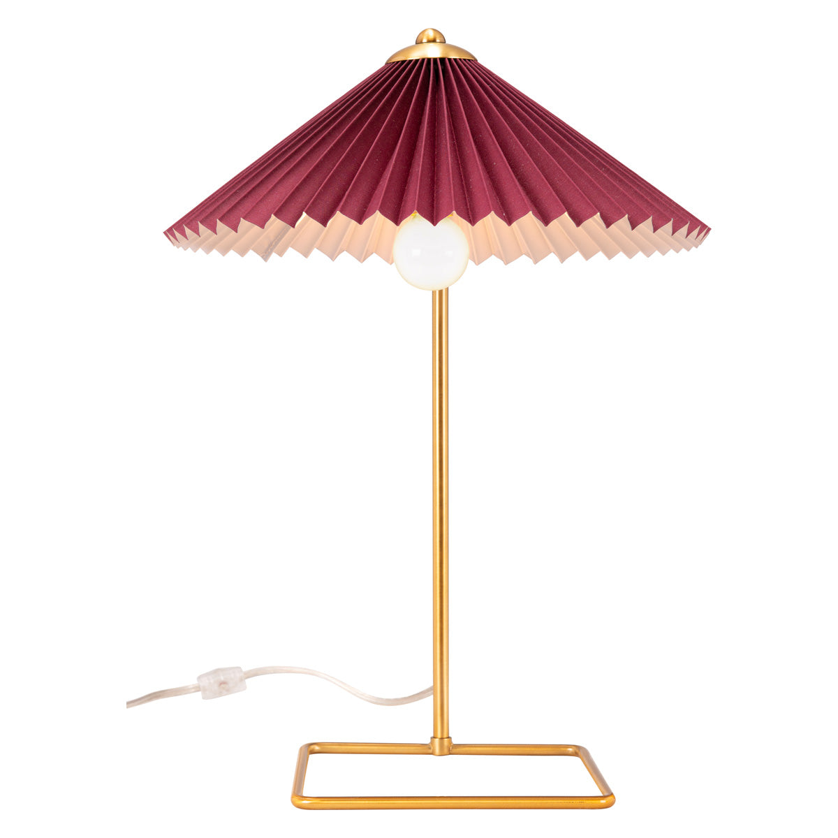 ZUO - Charo Table Lamp in Red/Gold