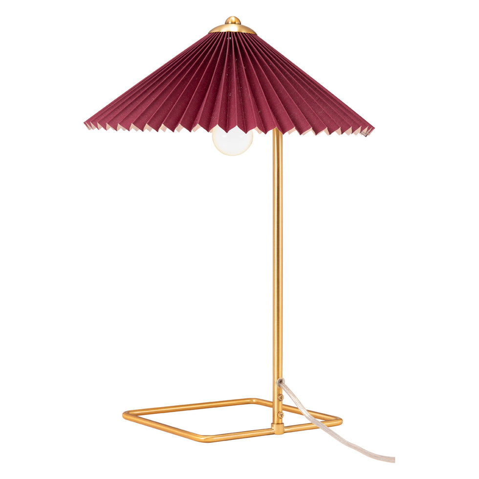 ZUO - Charo Table Lamp in Red/Gold