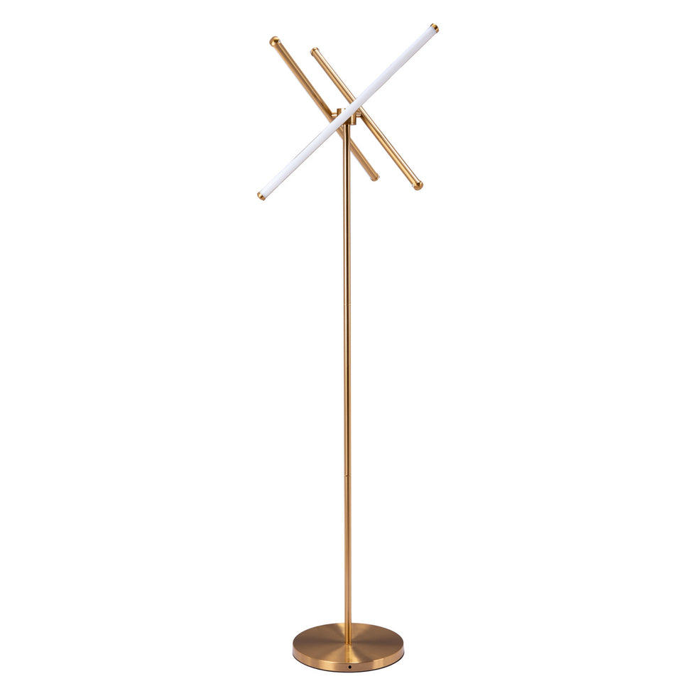 ZUO - Garza Floor Lamp in Brass
