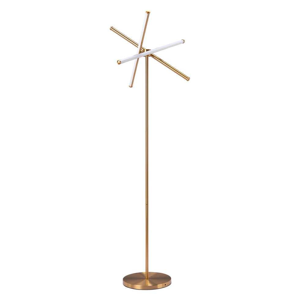 ZUO - Garza Floor Lamp in Brass