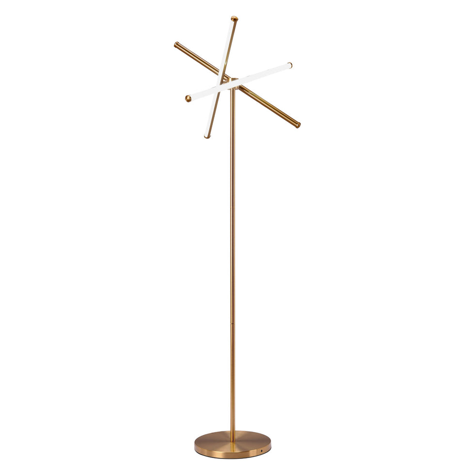 ZUO - Garza Floor Lamp in Brass