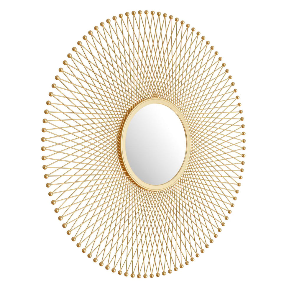 ZUO - Glow Round Mirror in Gold