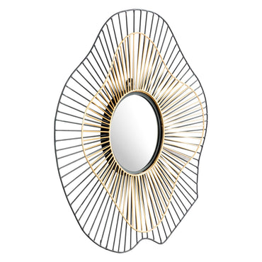 ZUO - Comet Round Mirror in Black