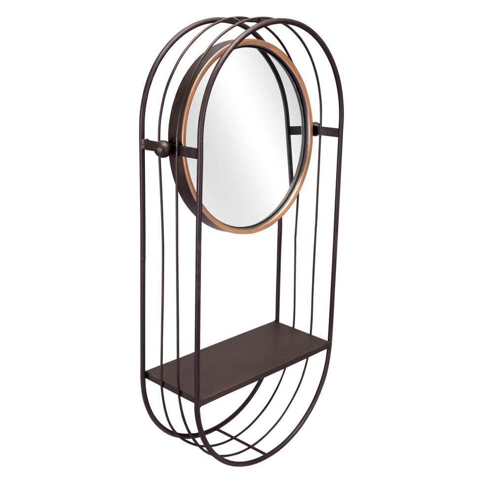 ZUO - Saroni Mirror Shelf in Gray