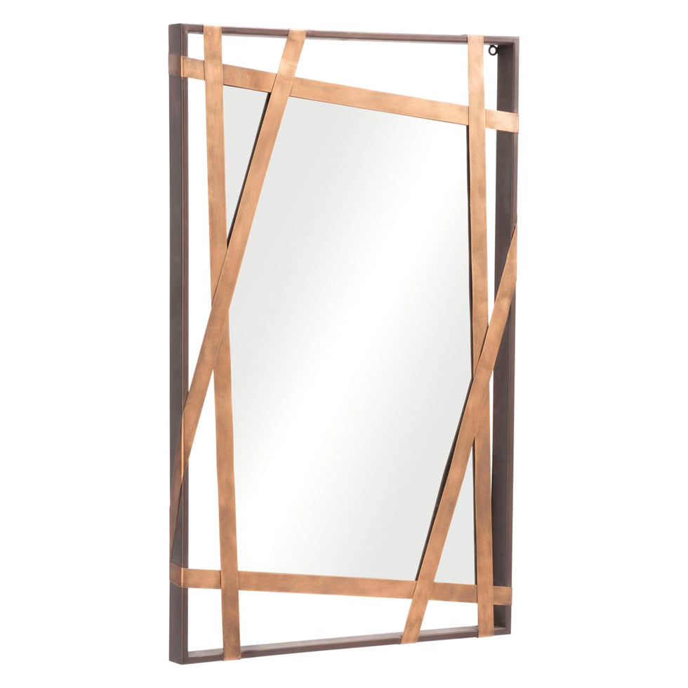 ZUO - Tolix Mirror in Antique Gold
