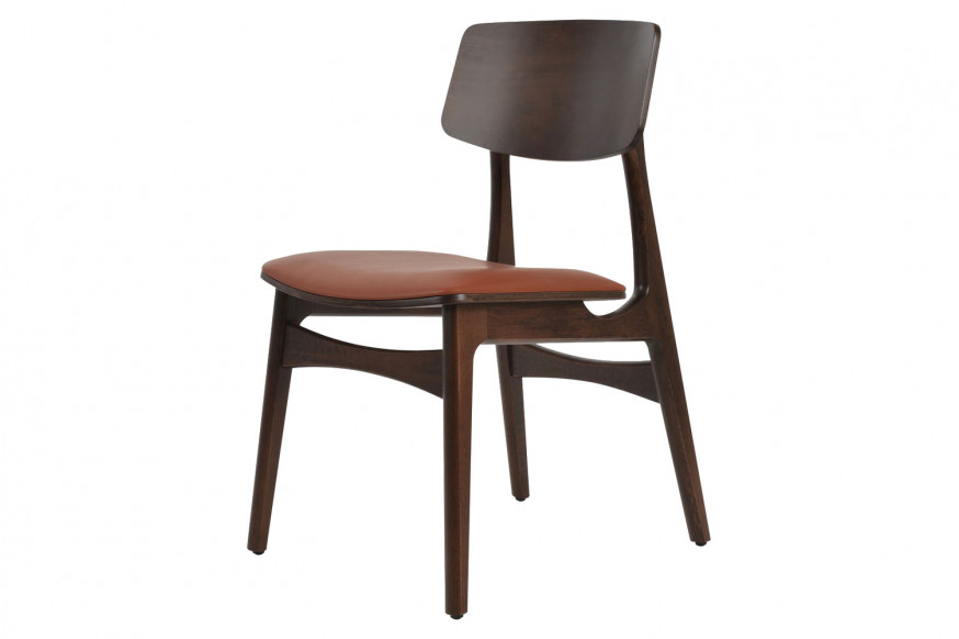 SohoConcept™ Bacco Dining Chair Soft Seat - Beech Natural Frame
