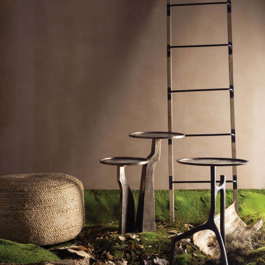 Furniture from the SOTTOBOSCO spring/summer 2023 collection, inspired by nature themes and natural materials!