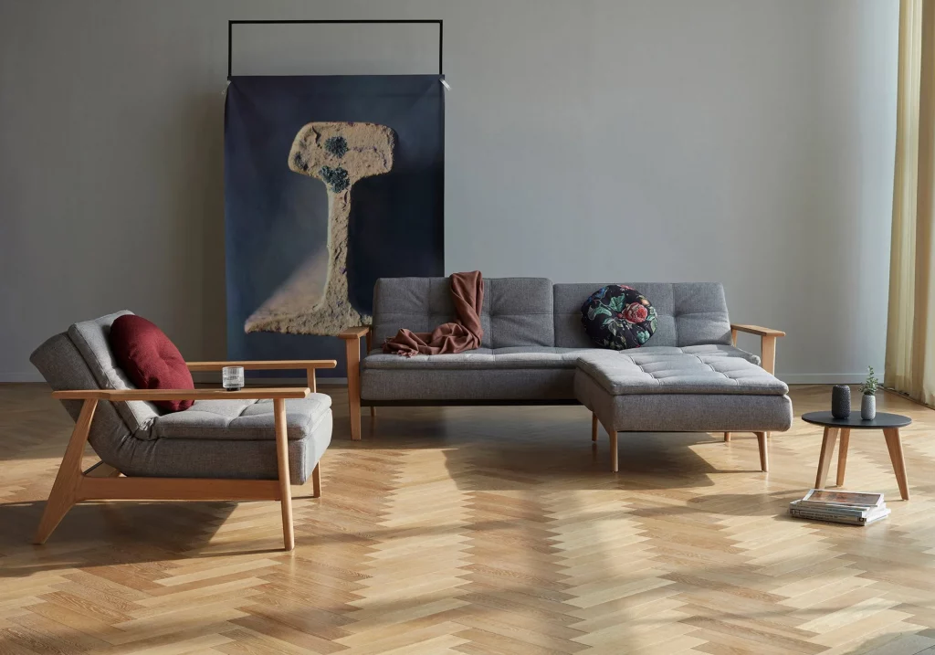 Dublexo Frej Sofa Bed Oak - Innovation Living™