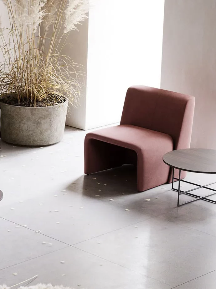 Incredibly beautiful soft burgundy chair - Domkapa™ Legacy Armchair