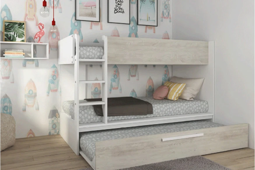 Trasman™ 4.1 Series Reversible Bunk Bed with Pullout Bed - 90x200cm