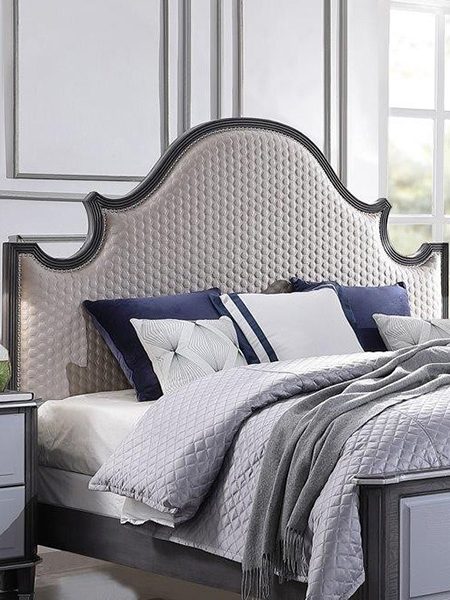 A modern and stylish gray bed is perfect for a bedroom - ACME House Beatrice Queen Bed