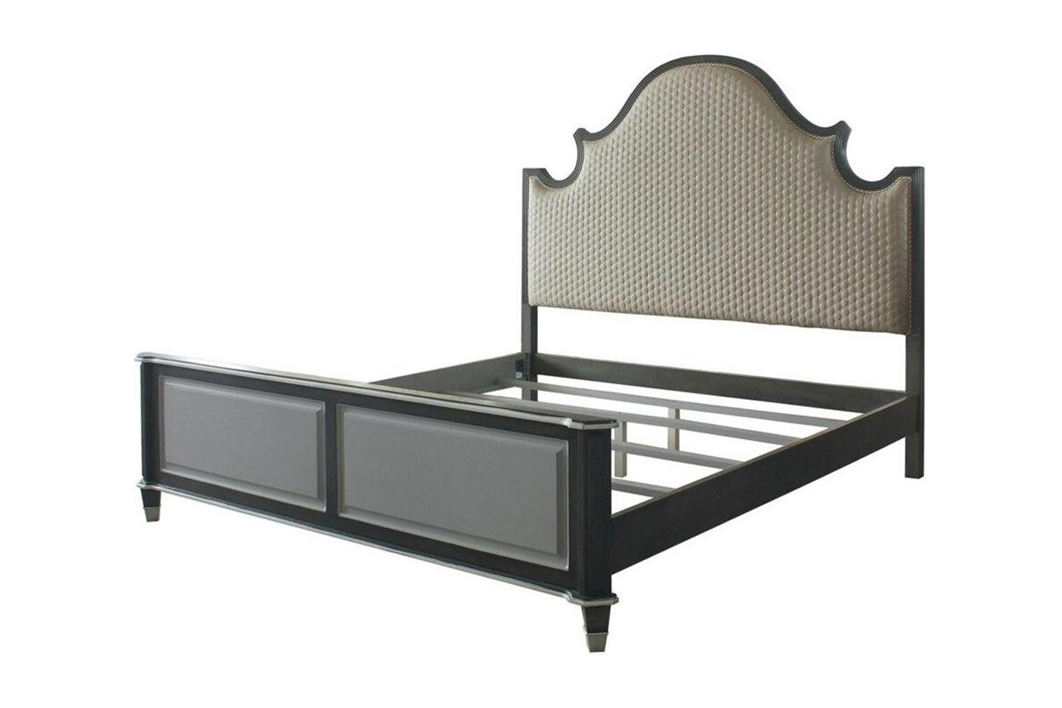 ACME™ - House Beatrice Queen Bed in Charcoal and Light Gray Finish
