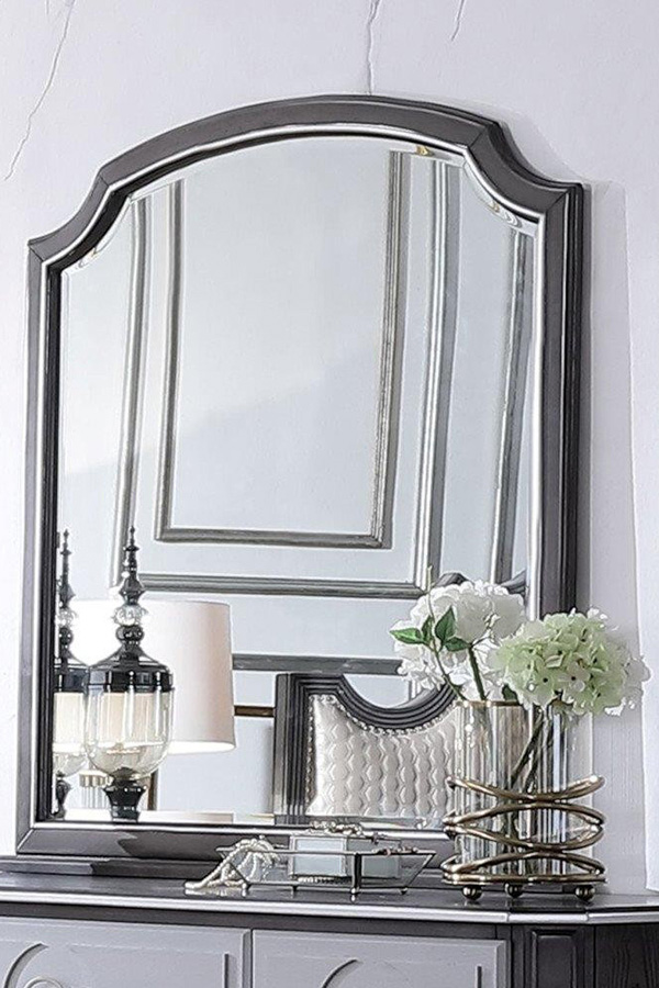 A great addition to modern design - ACME™ - House Beatrice Mirror in Charcoal Finish
