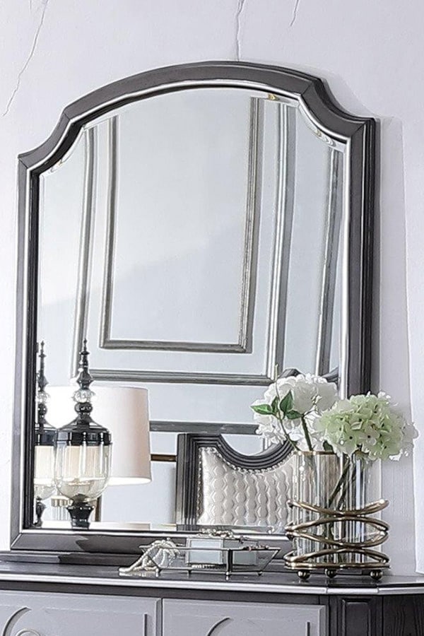 A great addition to modern design - ACME™ - House Beatrice Mirror in Charcoal Finish