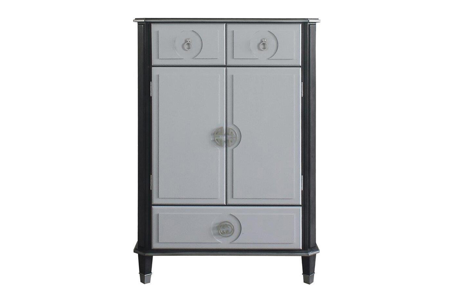 ACME™ - House Beatrice Chest in Charcoal and Light Gray Finish