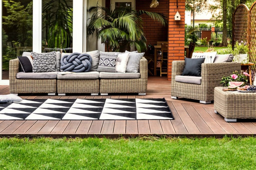 Backyard Sofa Armchairs Wood Grass