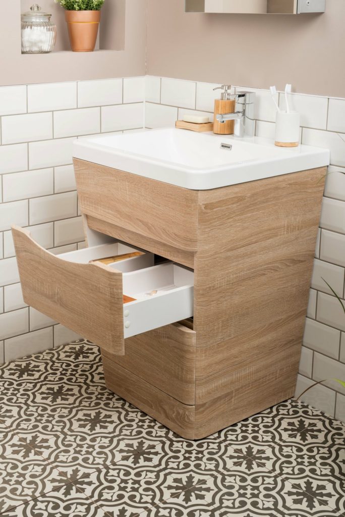 Bathroom Cleaning Drawers Wood