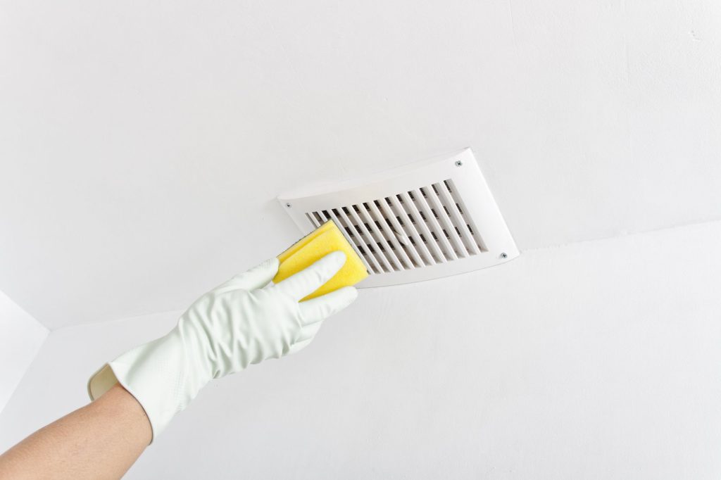 Bathroom Clean White Ceiling Ventilation