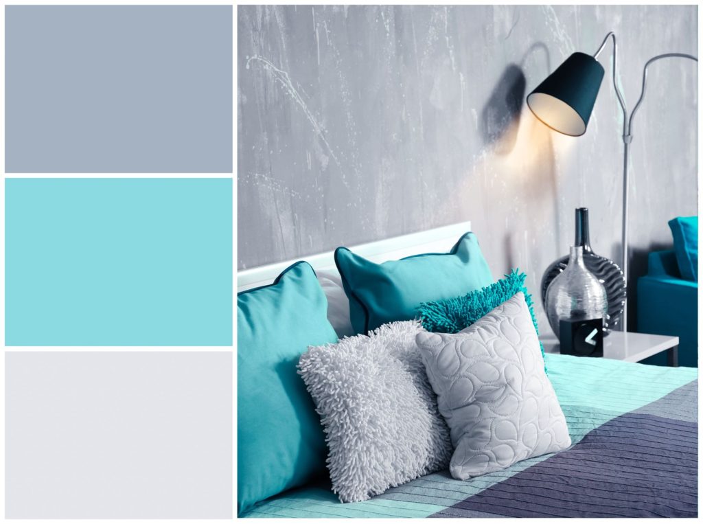 Best Color Combinations For A Bedroom Light Blue Pillows