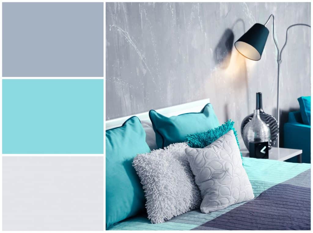 Best Color Combinations For A Bedroom Light Blue Pillows