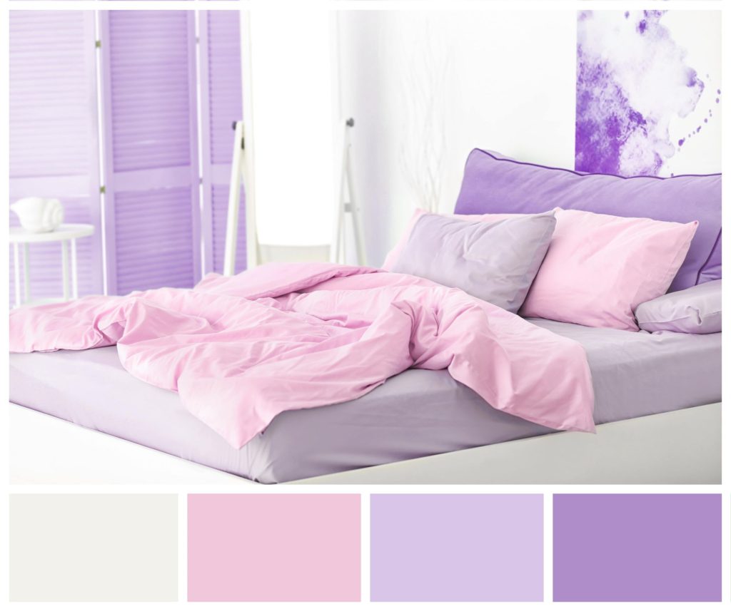 Best Color Combinations For A Bedroom Purple Bed