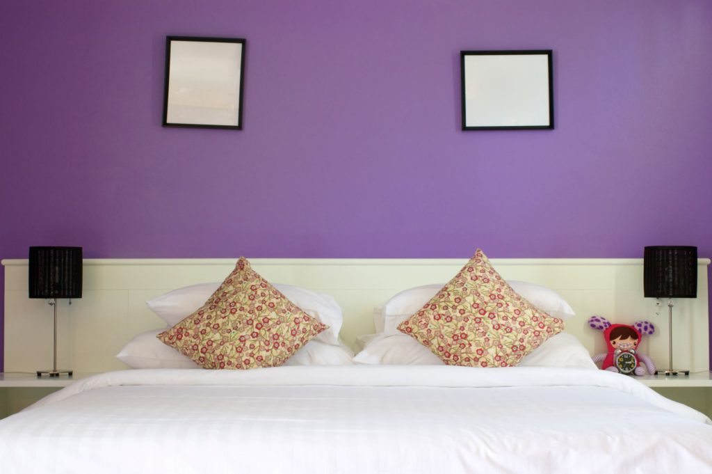 Best Color Combinations For A Bedroom Purple Wall