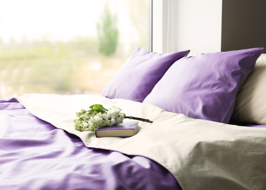 Best Color Combinations For A Bedroom Purple Pillows