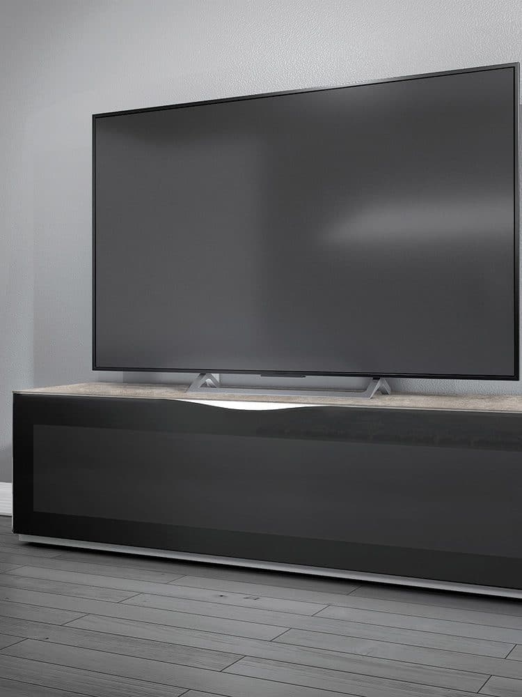 Modern and stylish TV stand in black color - Bellini™ Modica TV Stand - Black