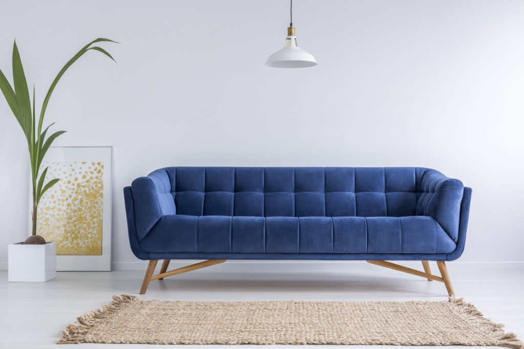 Blue Sofa Colour Lamp