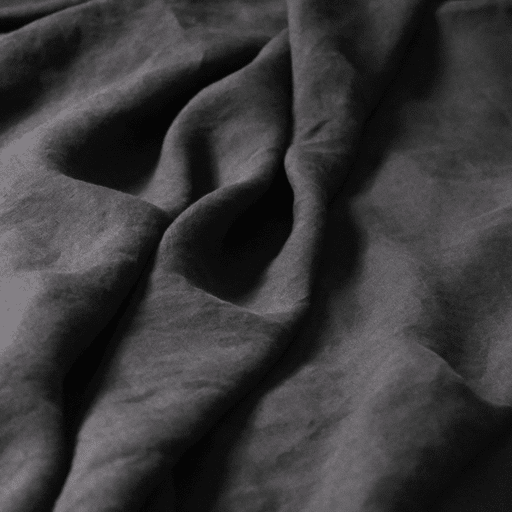 Clementine Threads  100% Linen Duvet Set Graphite01 Fabrics