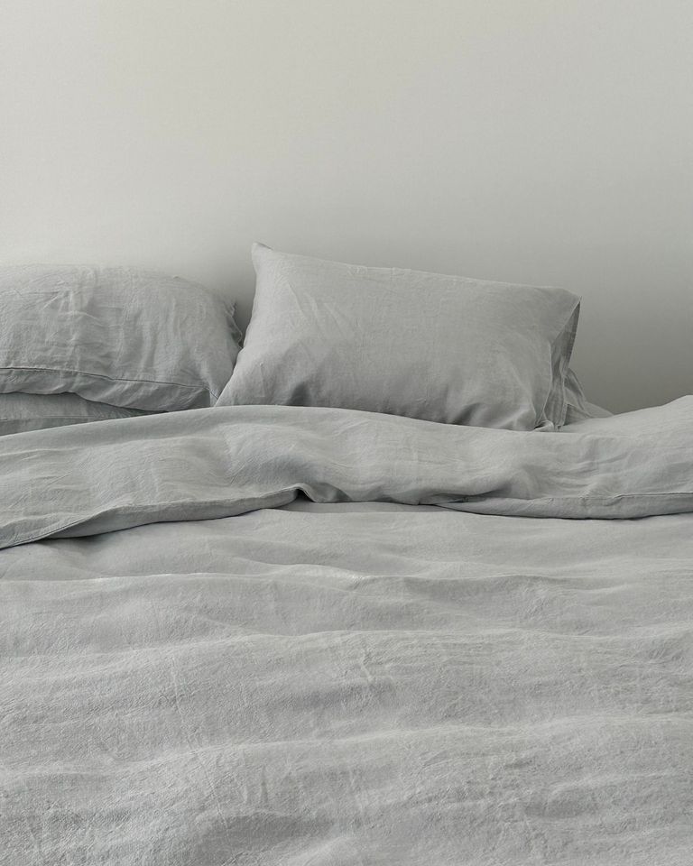 Clementine Threads Linen Pillow Case Gray